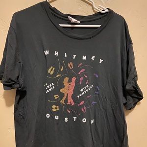 whitney houston band tshirt